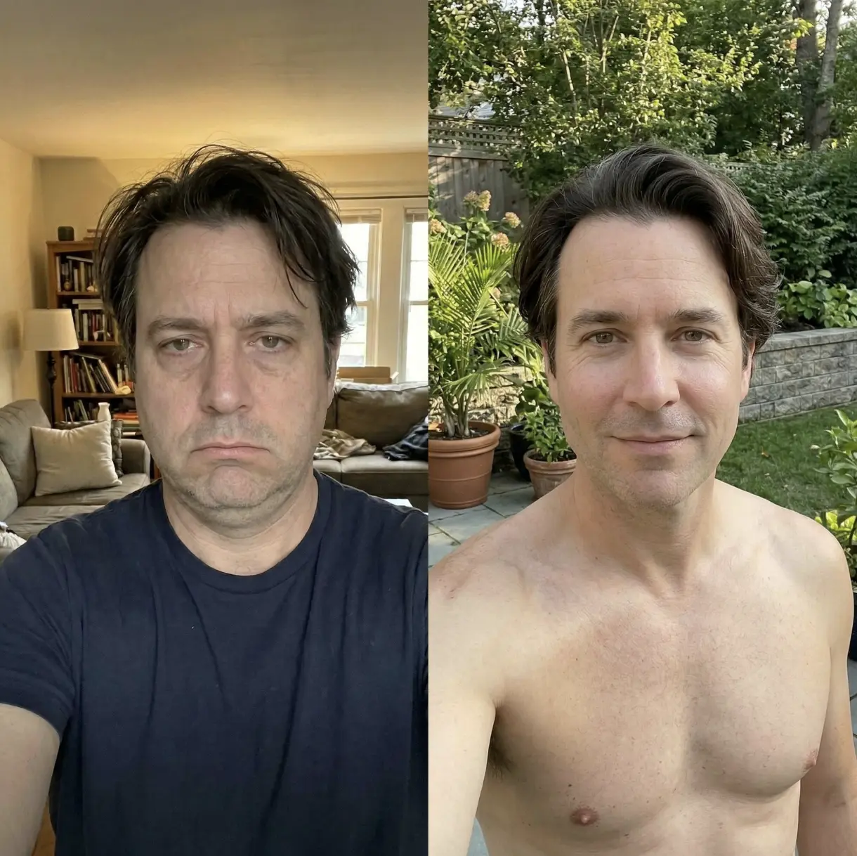 Before and after transformation 7
