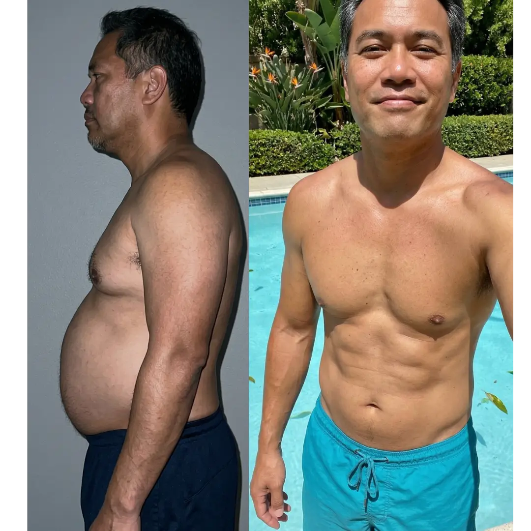 Before and after transformation 6