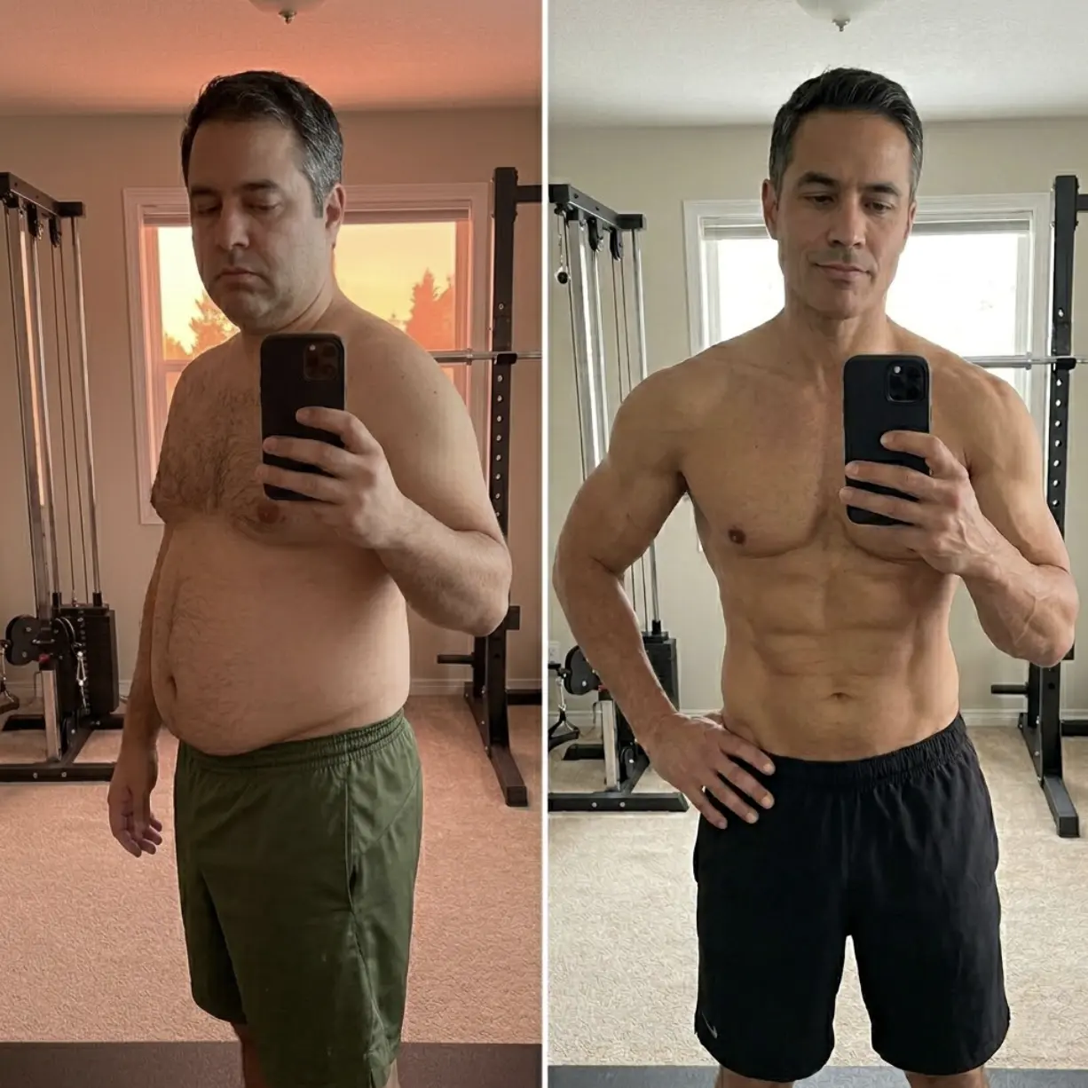 Before and after transformation 2