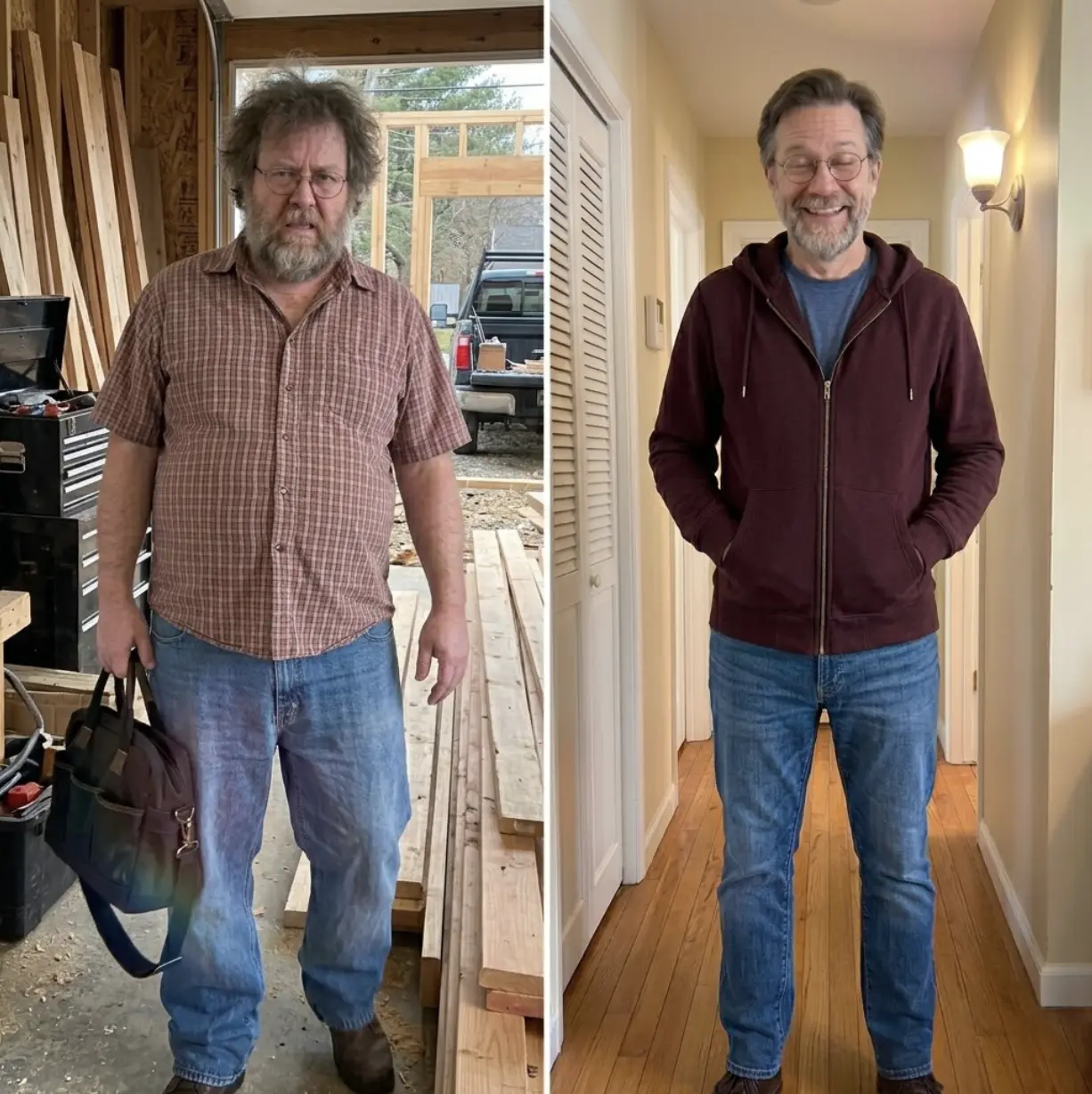 Before and after transformation 1